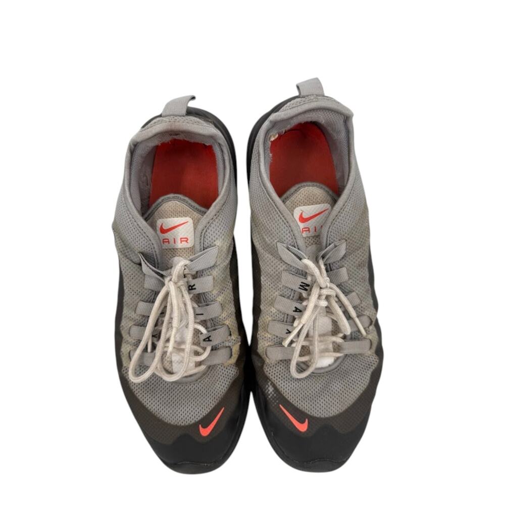 Nike Air Athletic Running Shoes Gray Black Orange Men Size 8